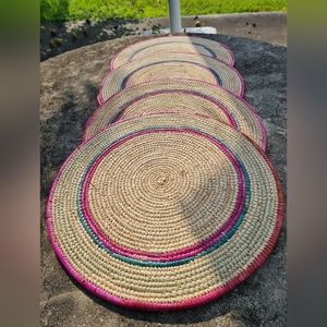 RAFFIA TABLE MATS SET OF 4